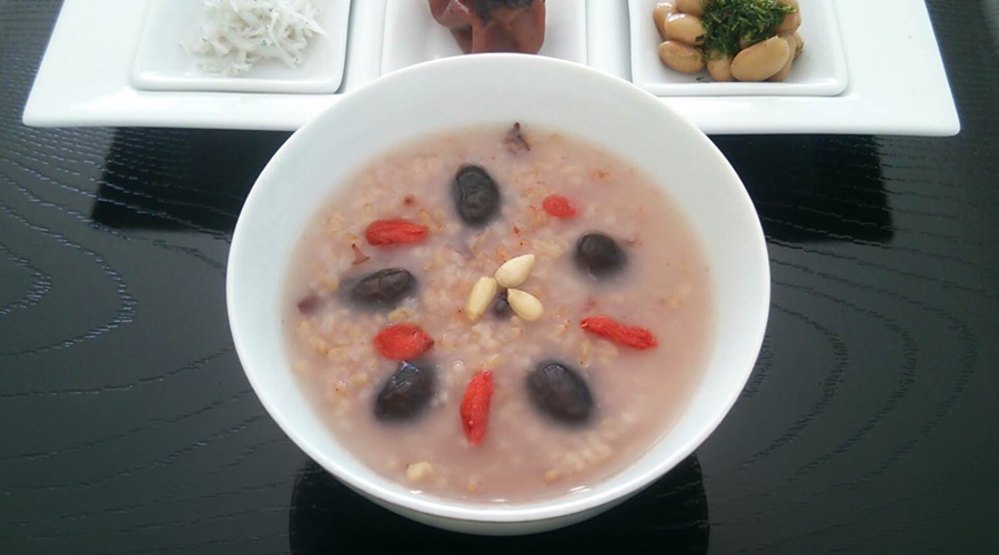 玄米と雑穀と黒豆おかゆ